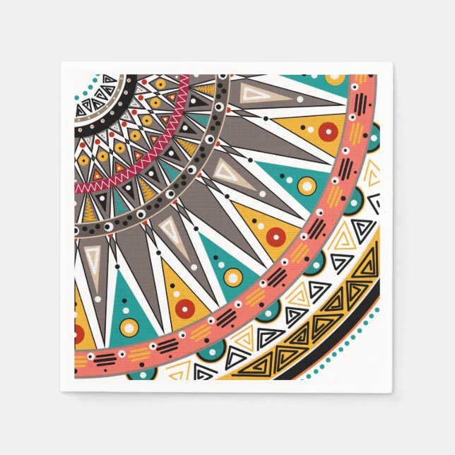 Serviette En Papier Ethnic (Devant)