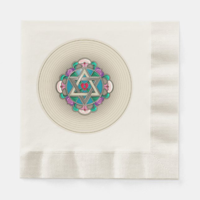 Serviette En Papier Étoile de jardin (Devant)