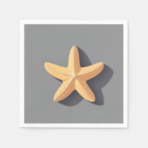 Serviette En Papier Étoile de mer et son ombre