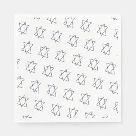 Serviette En Papier Étoile simple de David B'nai Bat Bar Mitzvah juif