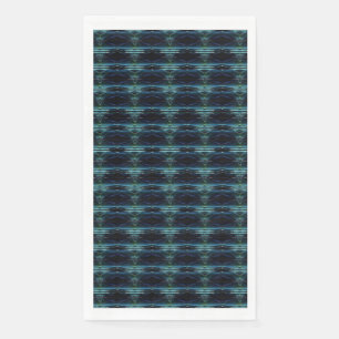 Serviette En Papier Etoiles arc-en-ciel bleu vert, Motif Artdeco