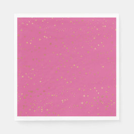 Serviette En Papier Étoiles de glam rose Girly