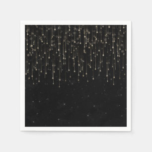 Serviette En Papier Étoiles Filantes Étincelantes Fête de Fiançailles 