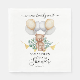Serviette En Papier Eucalyptus Baby shower d'aquarelle Foliage