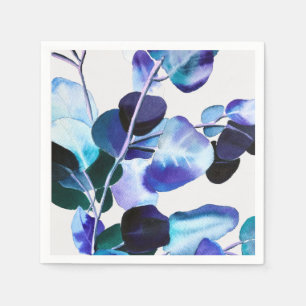 Serviette En Papier Eucalyptus gomme Feuille aquarelle art