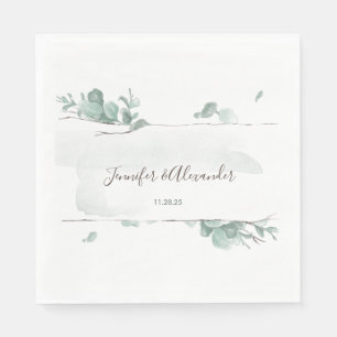 Serviette En Papier Eucalyptus rustique