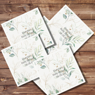 Serviette En Papier Eucalyptus vert Cocktail Papier Napkin