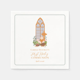 Serviette En Papier Eucharistie de la première communion simple