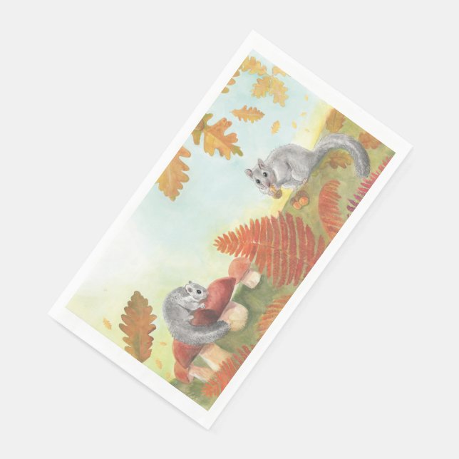 Serviette En Papier European Fat Dormouse Glis glis in Nature (Coin)