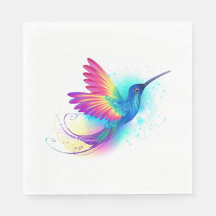 Serviette En Papier Exotic Rainbow Hummingbird