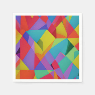 Serviette En Papier Explosion de couleur