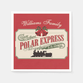Serviette En Papier Express Polaire Voyage Aventure Croire En Noël