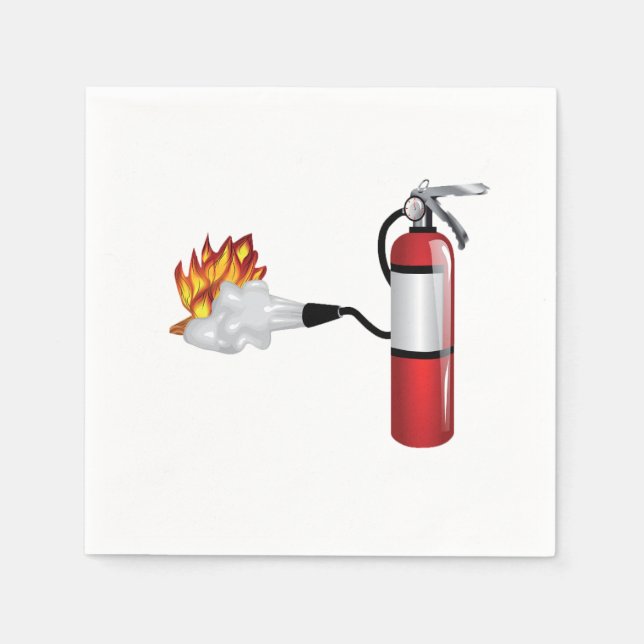 Serviette En Papier Extincteur d'incendie Mettre dehors des serviettes (Devant)