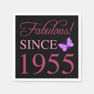 Serviette En Papier Fabuleux depuis 1955 70e anniversaire