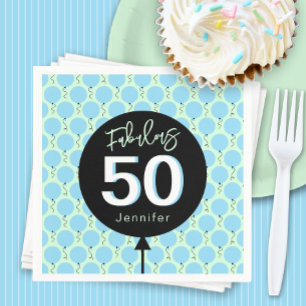 Serviette En Papier Fabuleux fête d'anniversaire 50