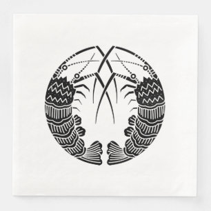 Serviette En Papier Face aux langoustes serviettes