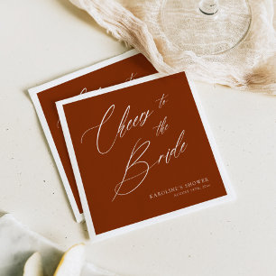 Serviette En Papier Faire-part de Baby Shower Bohème Romantique et Fan