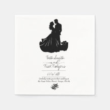 Faire-part de mariage noir et blanc