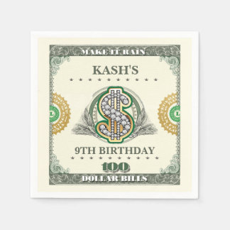 Serviette En Papier Faire Pleuvoir des Billets de 100 Dollars pour Ann