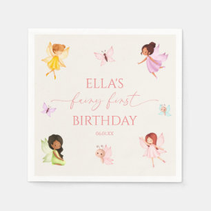 Serviette En Papier Fairy First Enchanted Fairies 1ère fête d'annivers