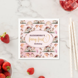 Serviette En Papier Fairy First Girl's 1st Birthday