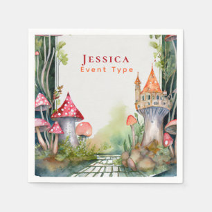 Serviette En Papier FAIRYCORE Princess Fairytale Castle Kingdom Person