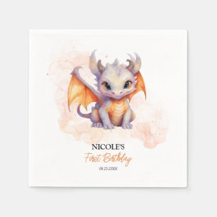 Serviette En Papier Fairytale mignonne Baby Dragon Anniversaire de enf