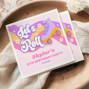Serviette En Papier Faisons du Roller Quad Patinage Anniversaire