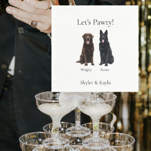 Serviette En Papier Faisons la fête ! Cocktail personnalisé pour 2 ani