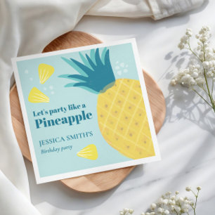 Serviette En Papier Faisons la fête comme un ananas