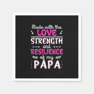 Serviette En Papier Fait Avec La Force D'Amour Résilience De Papa Amo