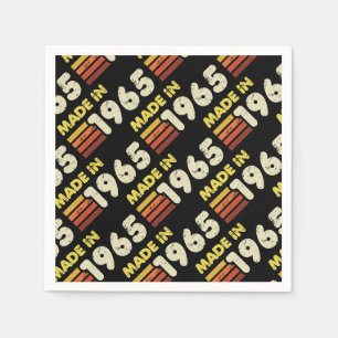 Serviette En Papier Fait En 1965 60e Anniversaire