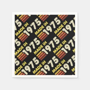 Serviette En Papier Fait En 1975 50e Anniversaire