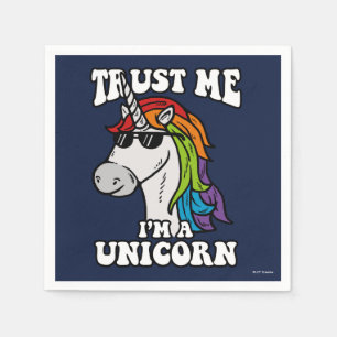 Serviette En Papier Faites-moi confiance Je suis une licorne