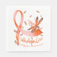 Faith Hope Love MS Awareness Dragonfly