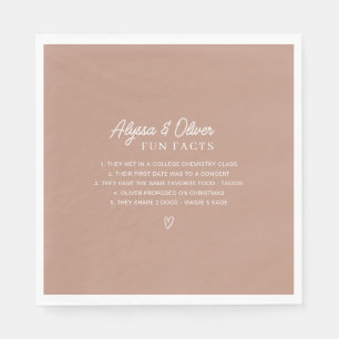 Serviette En Papier Faits amusants sur le Mariage couple