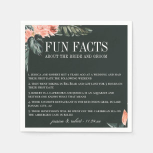 Serviette En Papier Faits amusants sur les tropiques de corail moderne