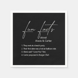 Serviette En Papier Faits mariages amusants sur le noir