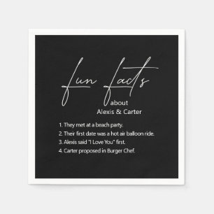 Serviette En Papier Faits mariages amusants sur le noir