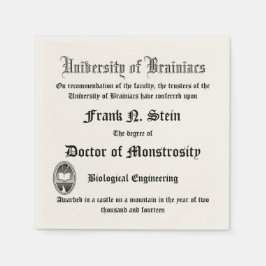 Serviette En Papier Fake Frankenstein Diplomate serviette