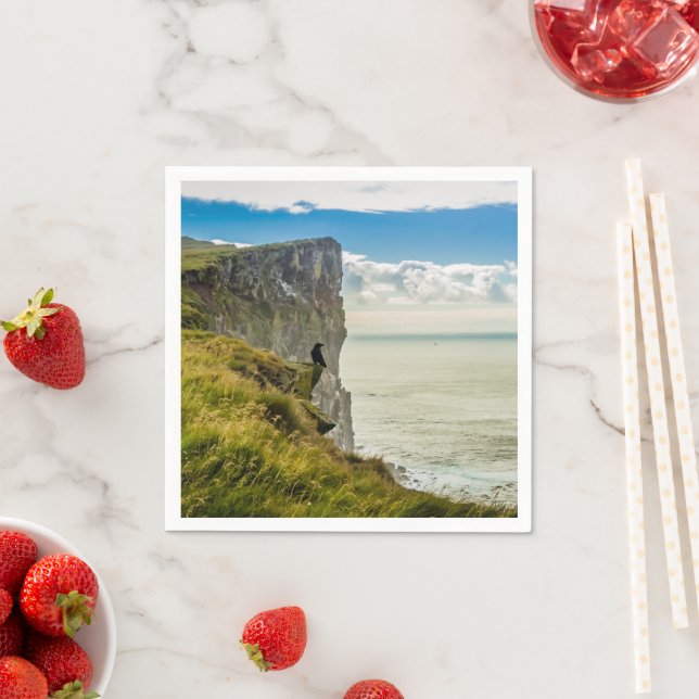 Serviette En Papier Falaises de Latrabjarg, Islande (En situation)