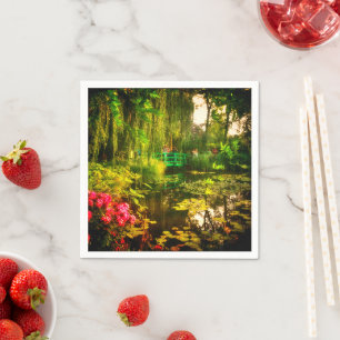 Serviette En Papier Fameux Claude Monet Giverny Pond Lilies