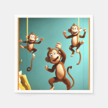 famille de singes coquins
