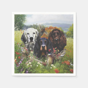 Serviette En Papier Famille Setters