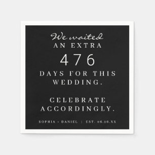 Serviette En Papier Fantastique Mariage Pandémique En Conséquence Nous