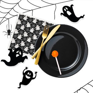 Serviette En Papier Fantômes mignons Araignées Spider Webs Hallowe