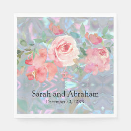 Serviette En Papier Faux Mère de Pearl