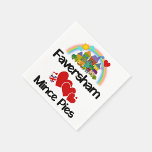 Serviette En Papier Faversham, Kent UK Aime Les Mince Pies