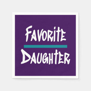 Serviette En Papier Favorite fille mignonne amusante nouveauté