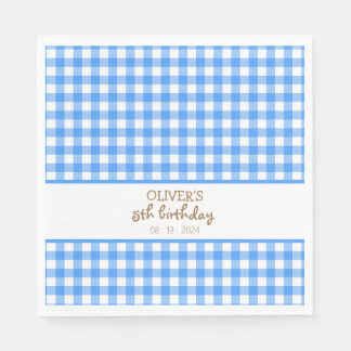 Serviette En Papier Faye et Lauren Blue Celebration